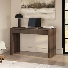 Hudson&Canal - Palmera 47.5" Wide Rectangular Fluted Desk Oak - Brown