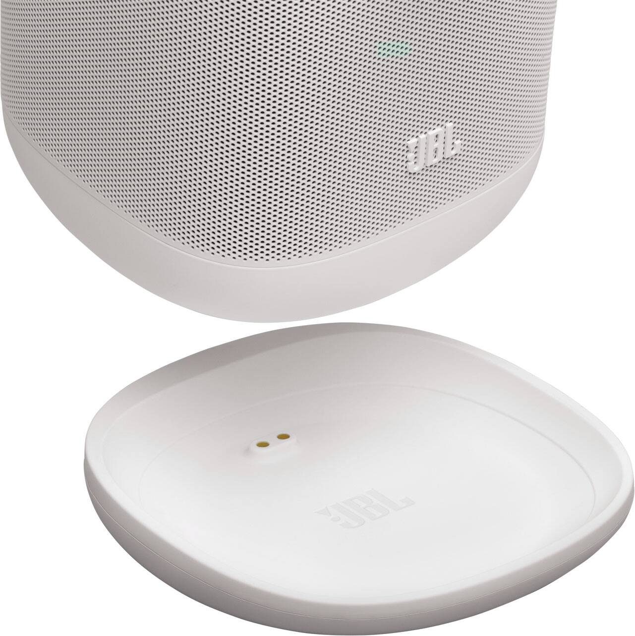 Alt View 7. JBL - Cove P1 Portable Wi-Fi home speaker with Dolby Atmos and easy whole-home listening - 2026 - White.