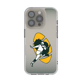 Keyscaper - NFL - Green Bay Packers Linen Logo iPhone Clear Case - 14 Pro Max - Multicolor