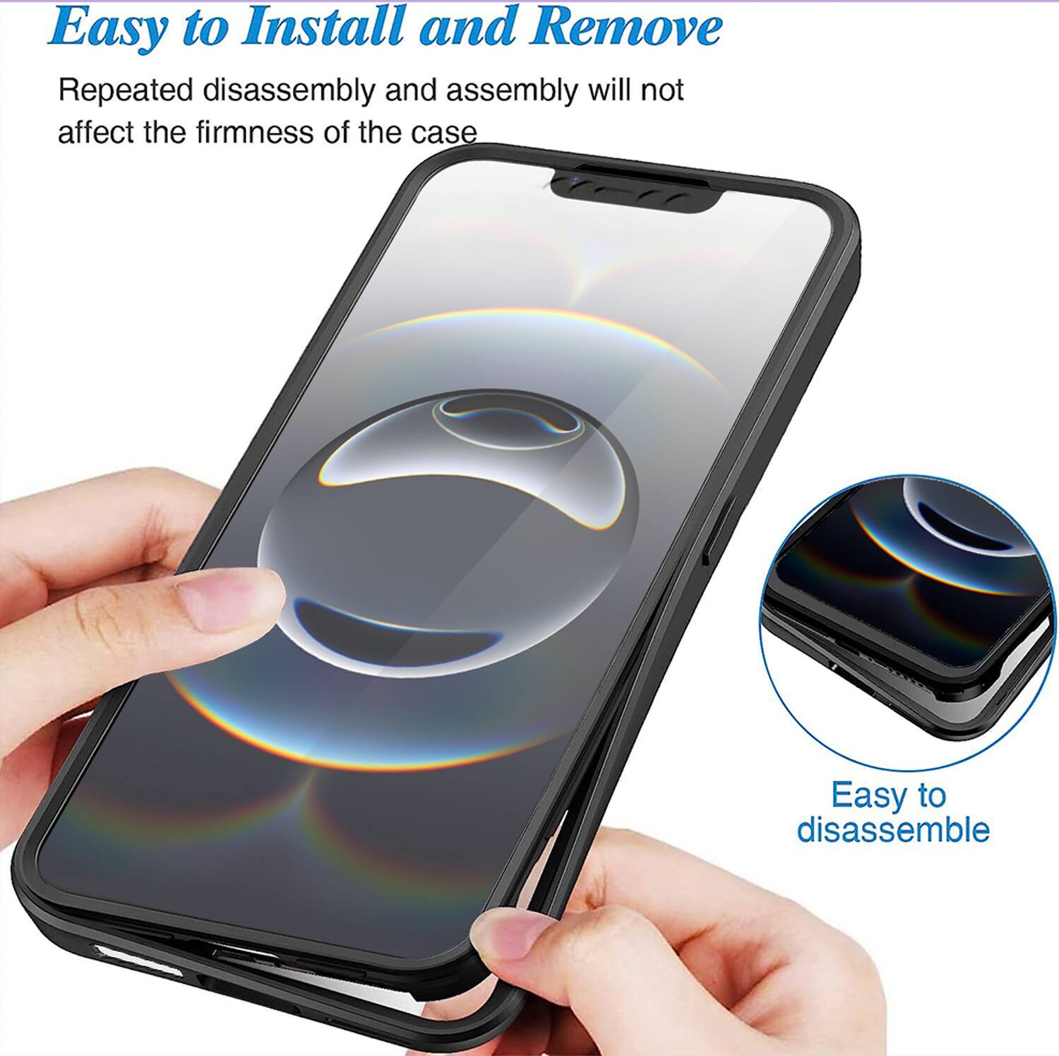 Easy to Install and Remove

Repeated disassembly and assembly will not affect the firmness of the case

Easy to disassemble