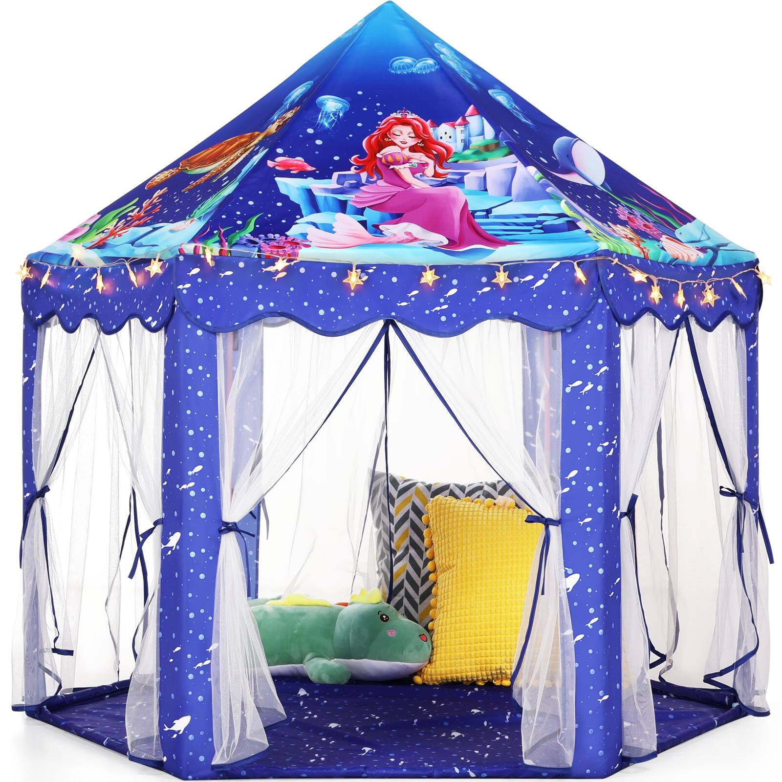 10 Mermaid Tent with Little Star Lights