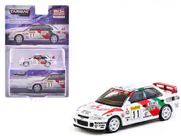 Tarmac Works - Mitsubishi Lancer Evolution II RHD #11 Tommi Makinen - Seppo Harjanne Rallye Monte-Carlo (1995) Global64 Series 1/64 - Multicolor