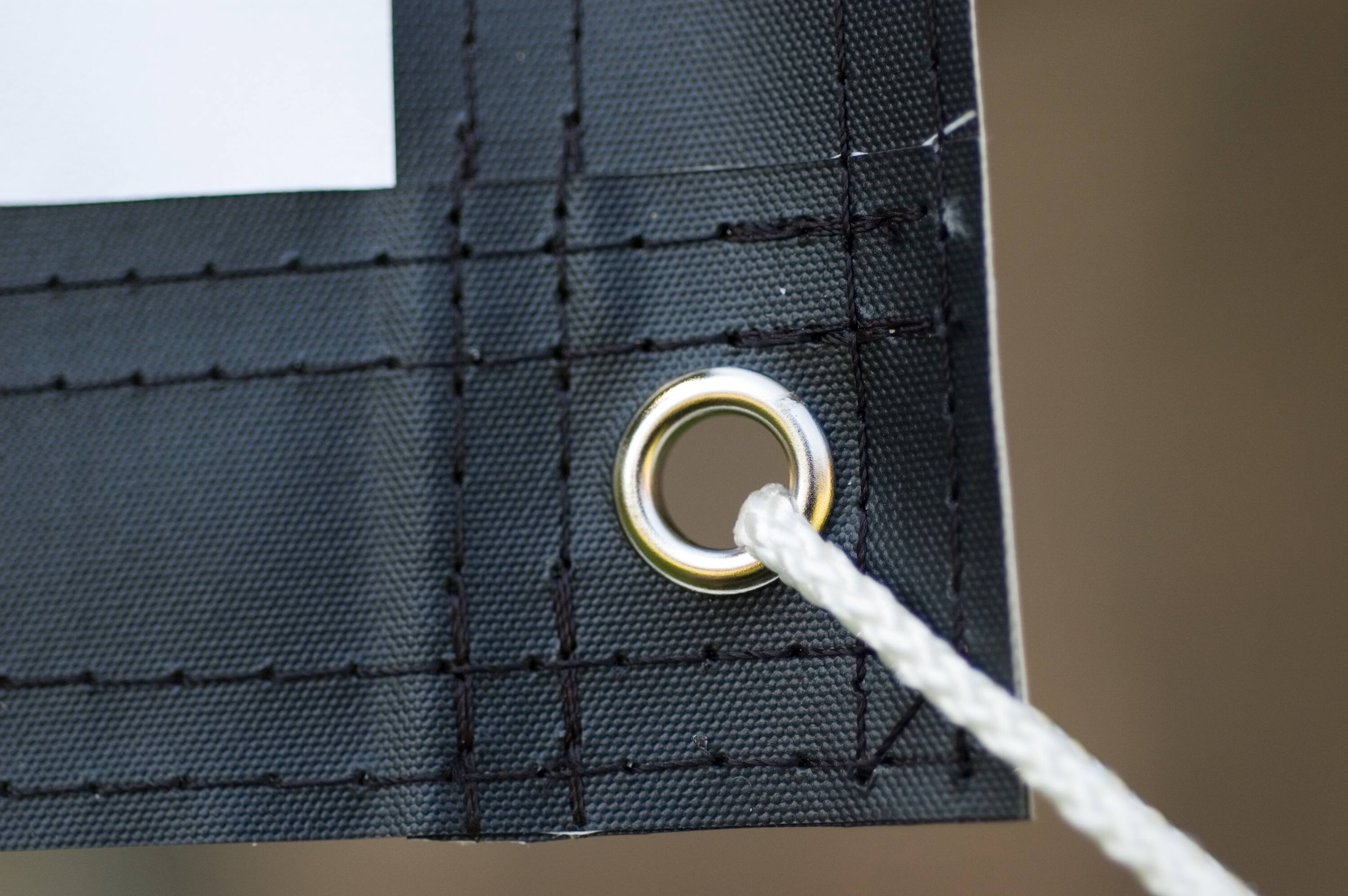 Alt View 1. Elite Screens - DIY Pro,250"Diag,Indoor/Outdoor MatteWhite Front Projector Screen,Grommets,Ropes,Carry Pouch,Black Borders,DIY250H1 - White.