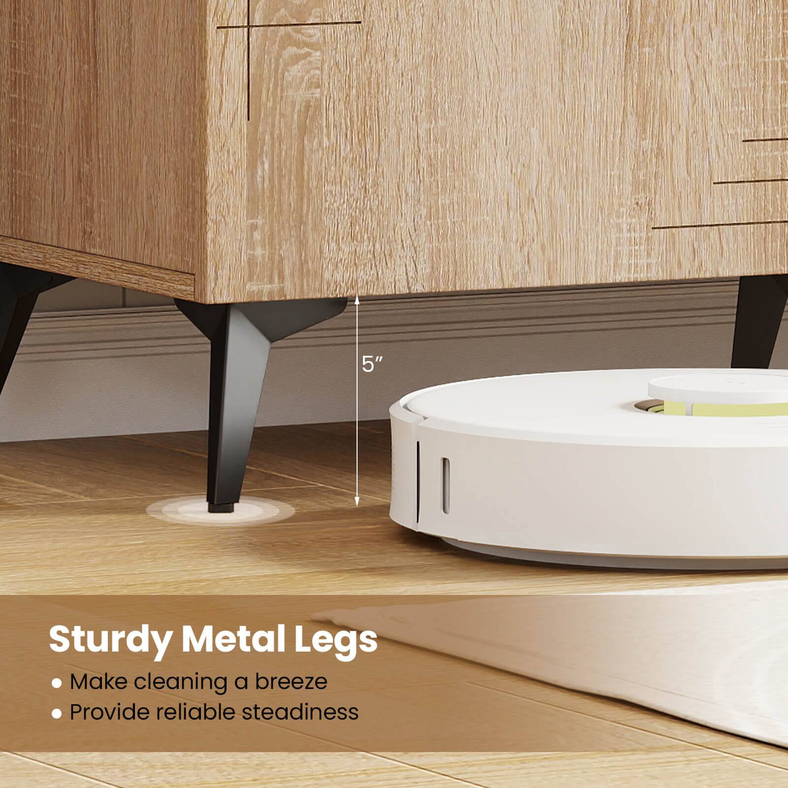 5" Sturdy Metal Legs  
- Make cleaning a breeze  
- Provide reliable steadiness