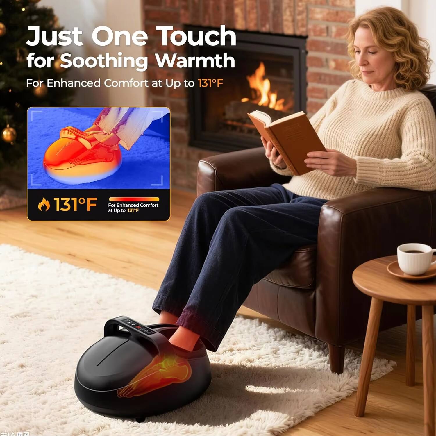 Just One Touch for Soothing Warmth  
For Enhanced Comfort at Up to 131°F  

131°F  
For Enhanced Comfort at Up to 131°F