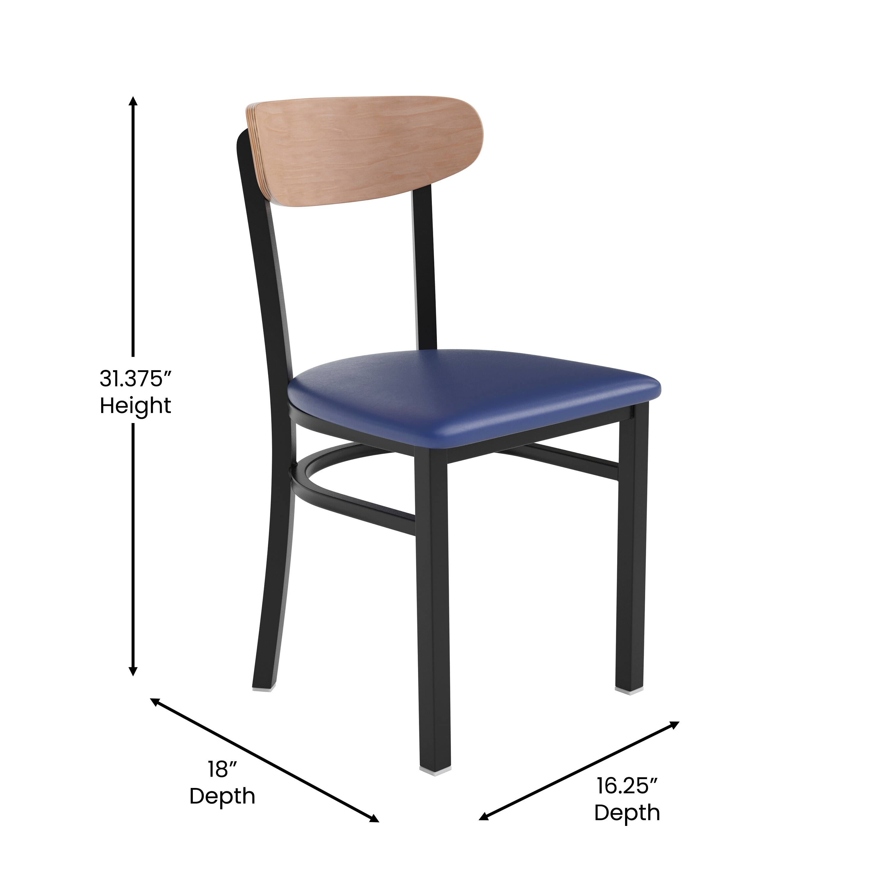 31.375" Height  
18" Depth  
16.25" Depth
