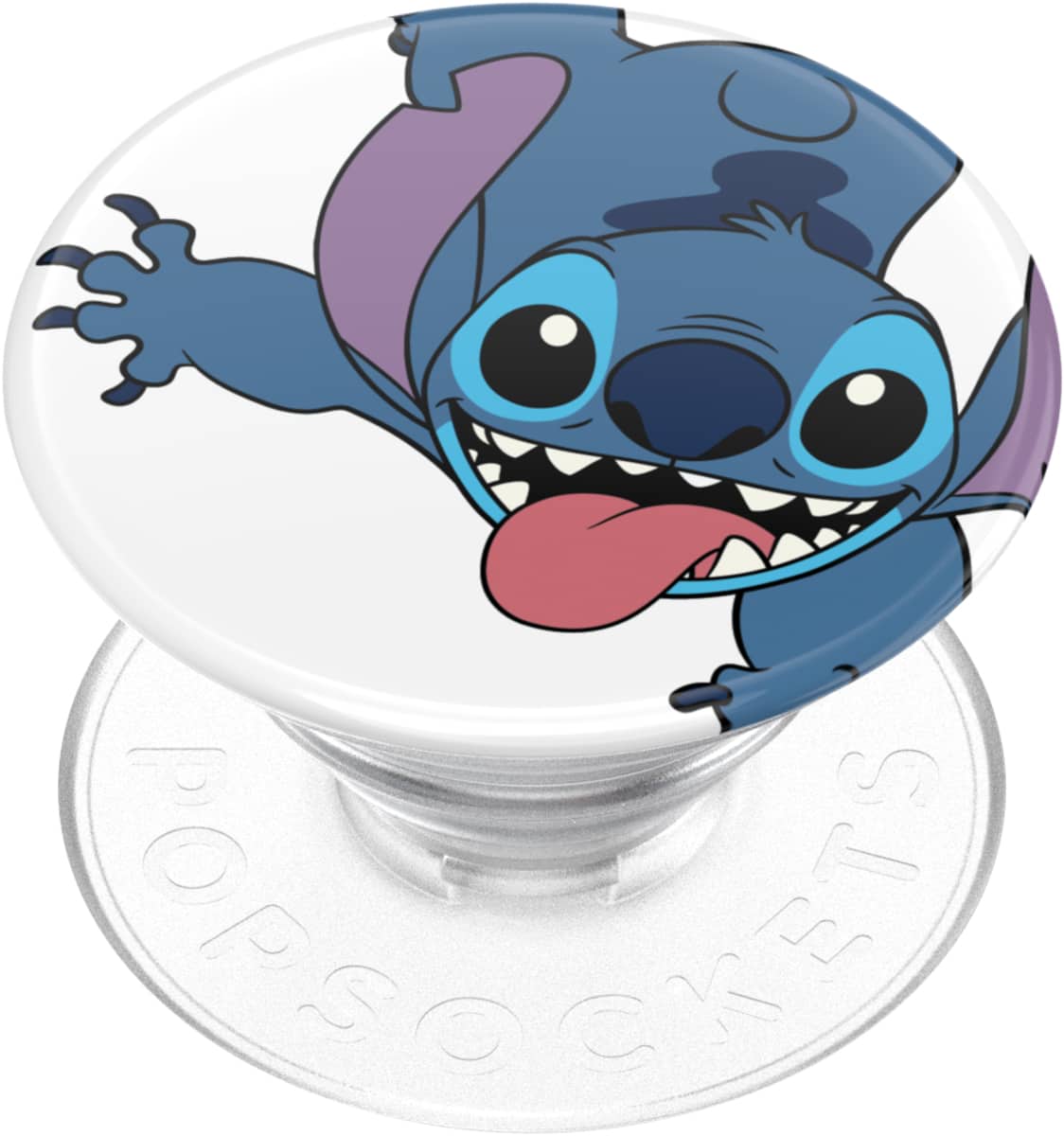 PopSockets - Adhesive PopGrip Universal Grip & Stand for Cell Phones - Disney Crash Landing Stitch - Front_Zoom