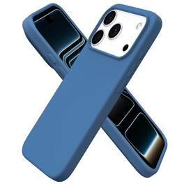 Ornarto - Designed for iPhone 17 Pro Case 6.3", Liquid Silicone Soft Gel Shockproof Protective Case - Blue