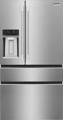 Frigidaire - 21 Cu. Ft. Counter-Depth 4-Door French Door Refrigerator with Custom-Flex® Temp Drawer - Stainless Steel