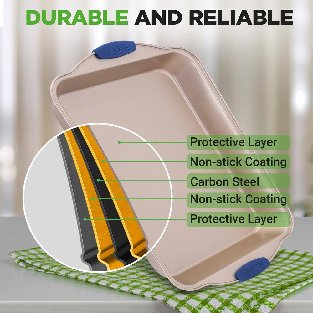 DURABLE AND RELIABLE

nutricher

Protective Layer  
Non-stick Coating  
Carbon Steel  
Non-stick Coating  
Protective Layer