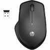 Front. HP - HP 280 Silent Wireless Mouse - Blue Optical - Wireless - Radio Frequency - 2.40 GHz - Black - USB Type A - 1200 dpi - Black.