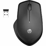 HP - 280 Silent Wireless Mouse - Blue Optical - Wireless - Radio Frequency - 2.40 GHz - USB Type A - 1200 dpi - Wireless - Black