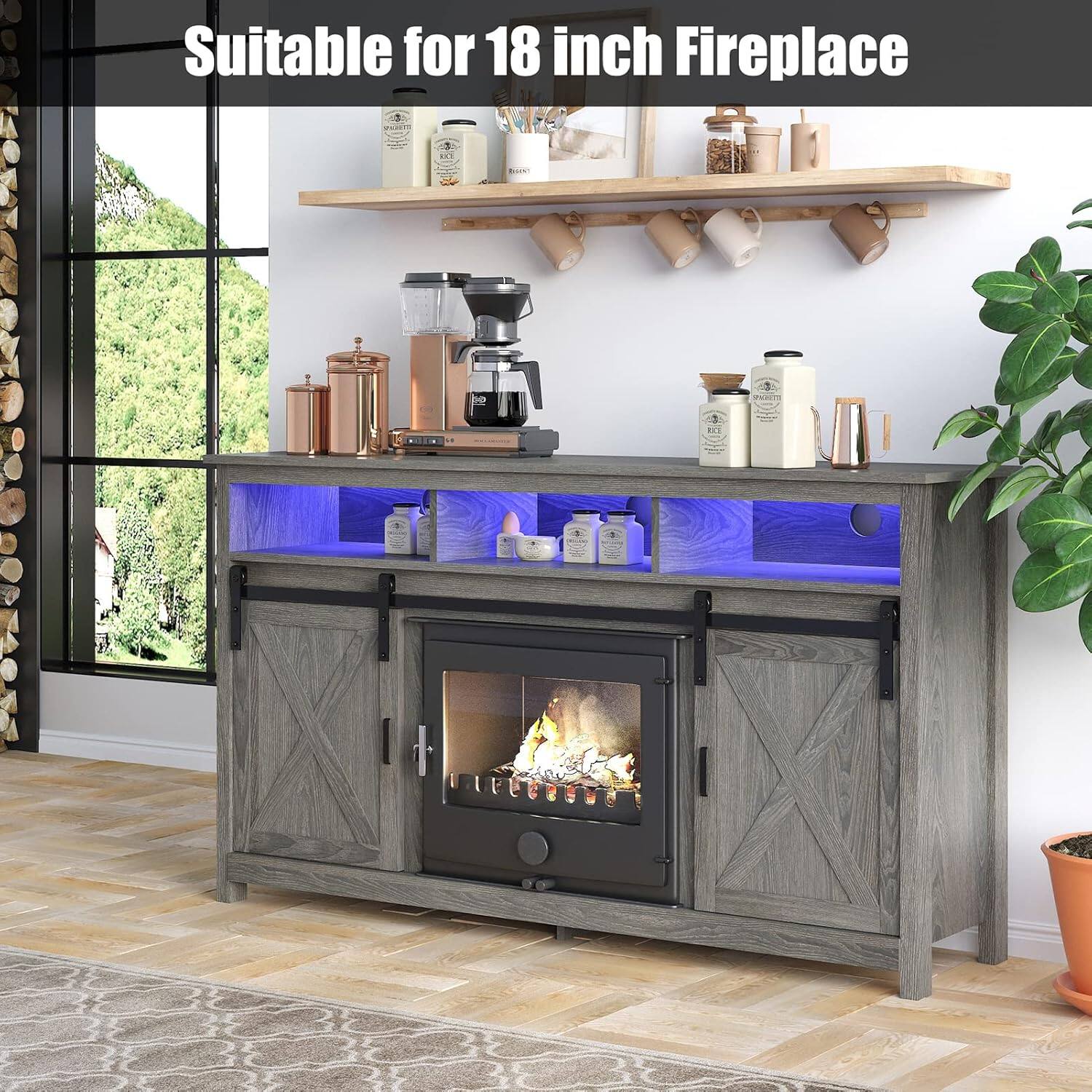 Suitable for 18 inch Fireplace