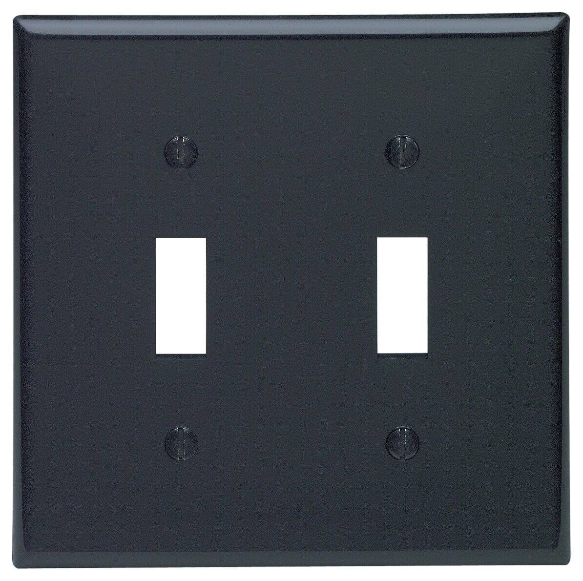 Leviton - 2 gang Nylon Toggle Wall Plate 1 pk - Black price history on PriceWatchPro