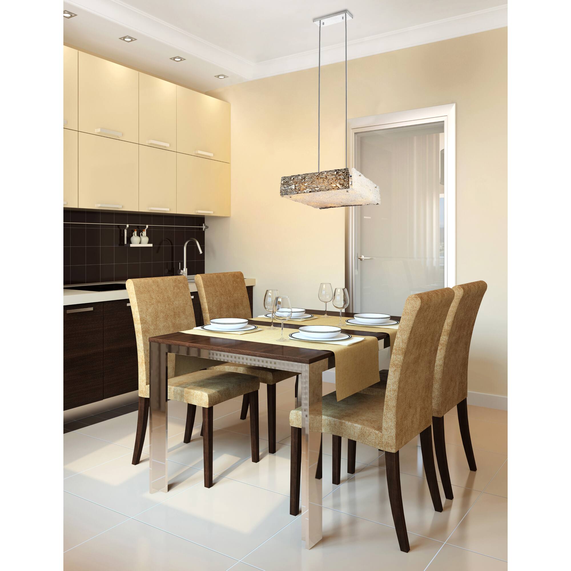 Angle. CWI Lighting - Wilma 12 Light Down Chandelier With Chrome Finish - Chrome.