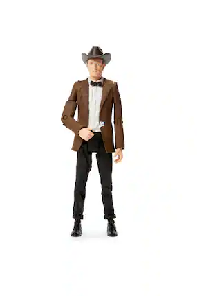 Front. Underground Toys - Doctor Who 11th Doctor in Cowboy Hat 5.5" Action Figure - Brown.