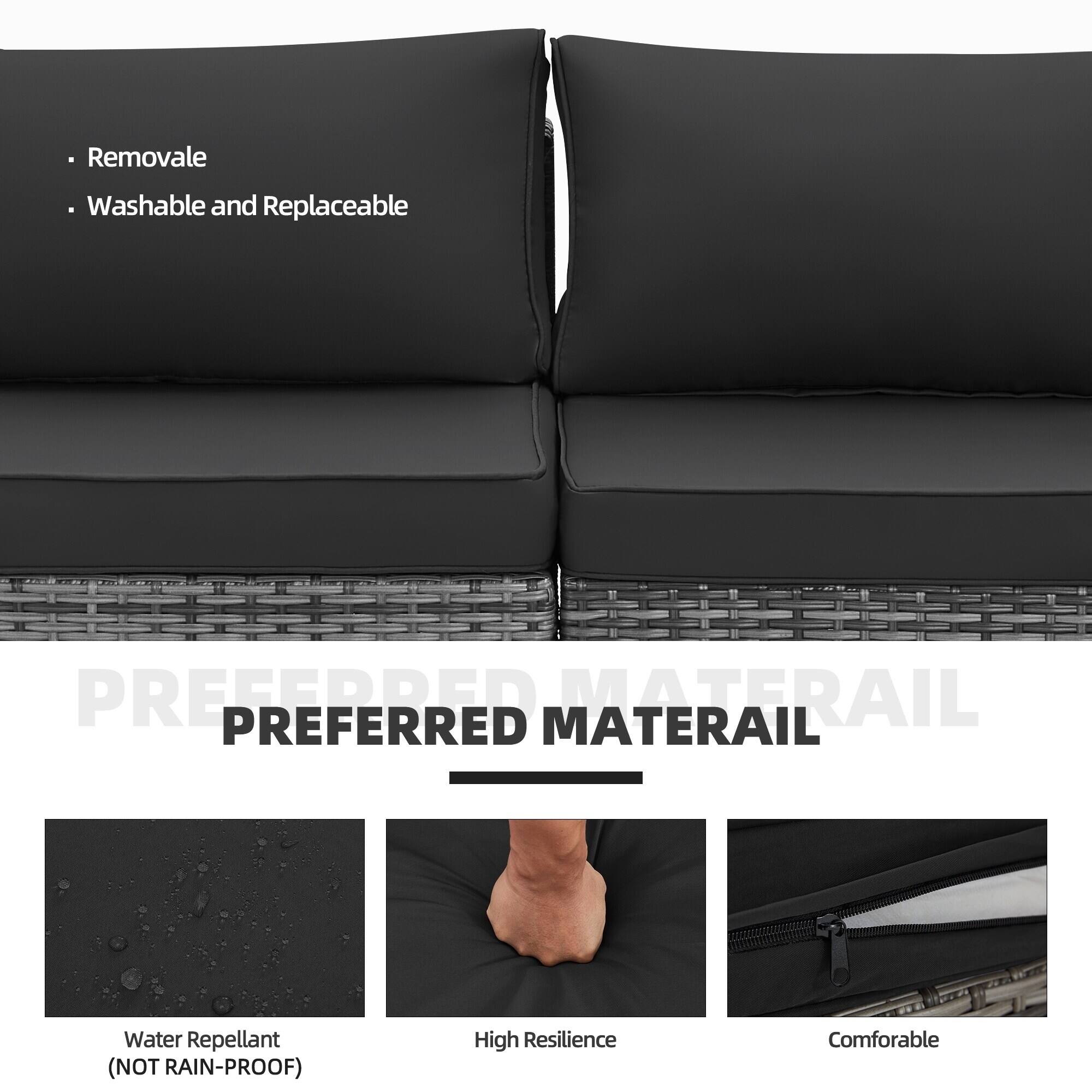 - Removable
- Washable and Replaceable

PREFERRED MATERIAL

- Water Repellant (NOT RAIN-PROOF)
- High Resilience
- Comfortable