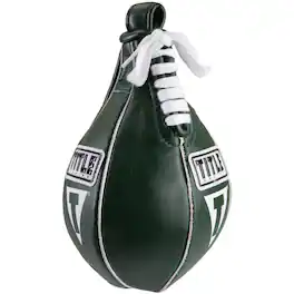 TITLE Boxing - Leather Speed Bag - XXS - (4" X 7") - Green