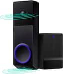 Wyze - Duo Cam Video Doorbell, 2 Cameras, Wired/Battery Operated, 2k Security Camera, 2-Way Audio, Chime Included - Black