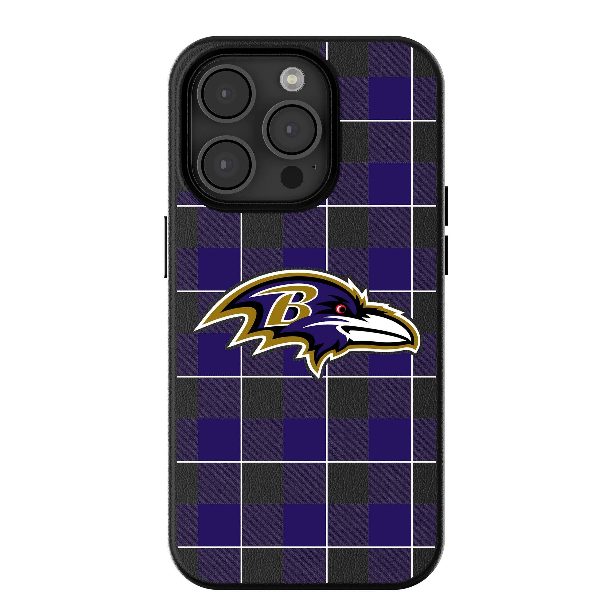 Keyscaper - NFL - Baltimore Ravens Plaid Magnetic Bump iPhone Case - 16 - Black price history on PriceWatchPro