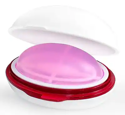 Front. Lee - Ergo-Style Sortkwik 1.5 oz. Fingertip Moistener, Pink - Pink.