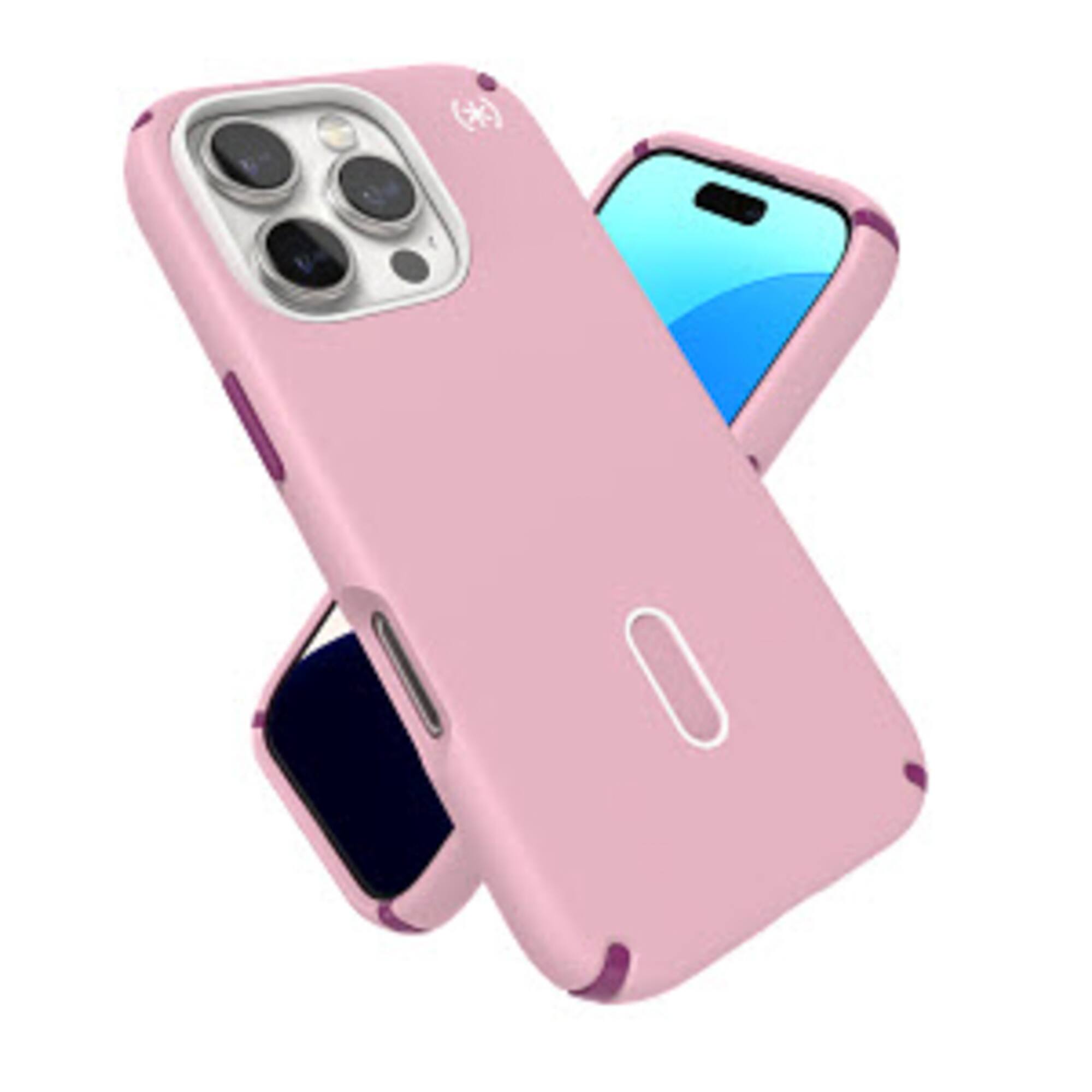 Alt View 17. Speck - Presidio2 Pro ClickLock Case with MagSafe for Apple iPhone 16 Pro - Wednesday Pink.