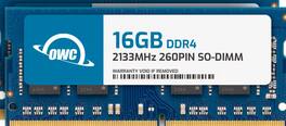 OWC - 32GB (2x16GB) DDR4 2133MHZ PC4-17000 CL15 2RX8 Non-ECC SODIMM 1.2V 260-pin Laptop Notebook Memory RAM Upgrade Module - Black Chips