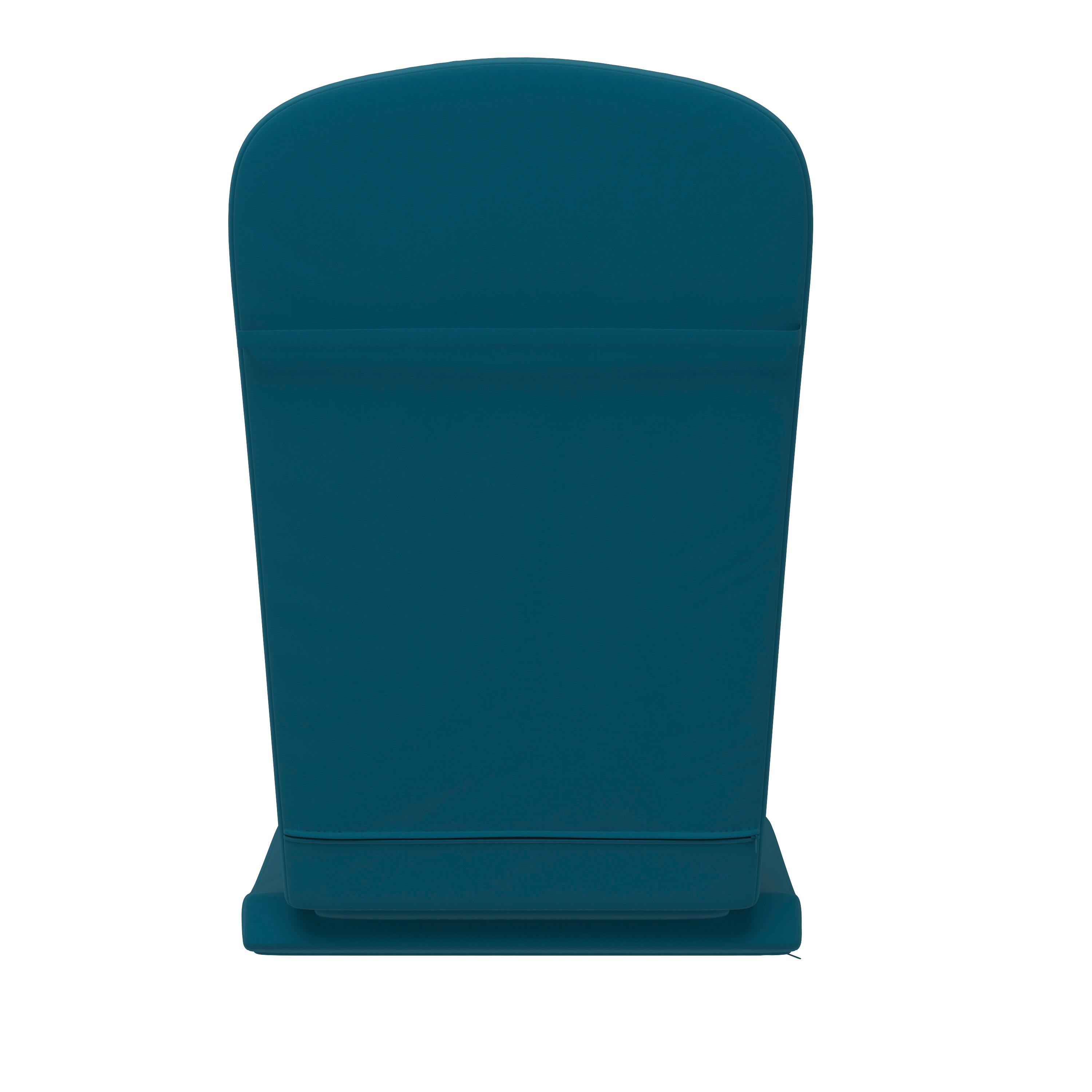 Alt View 8. Emma + Oliver - Hammond All-Weather Indoor and Outdoor Cushions for Adirondack Chairs and High Back Patio Chairs - Teal.