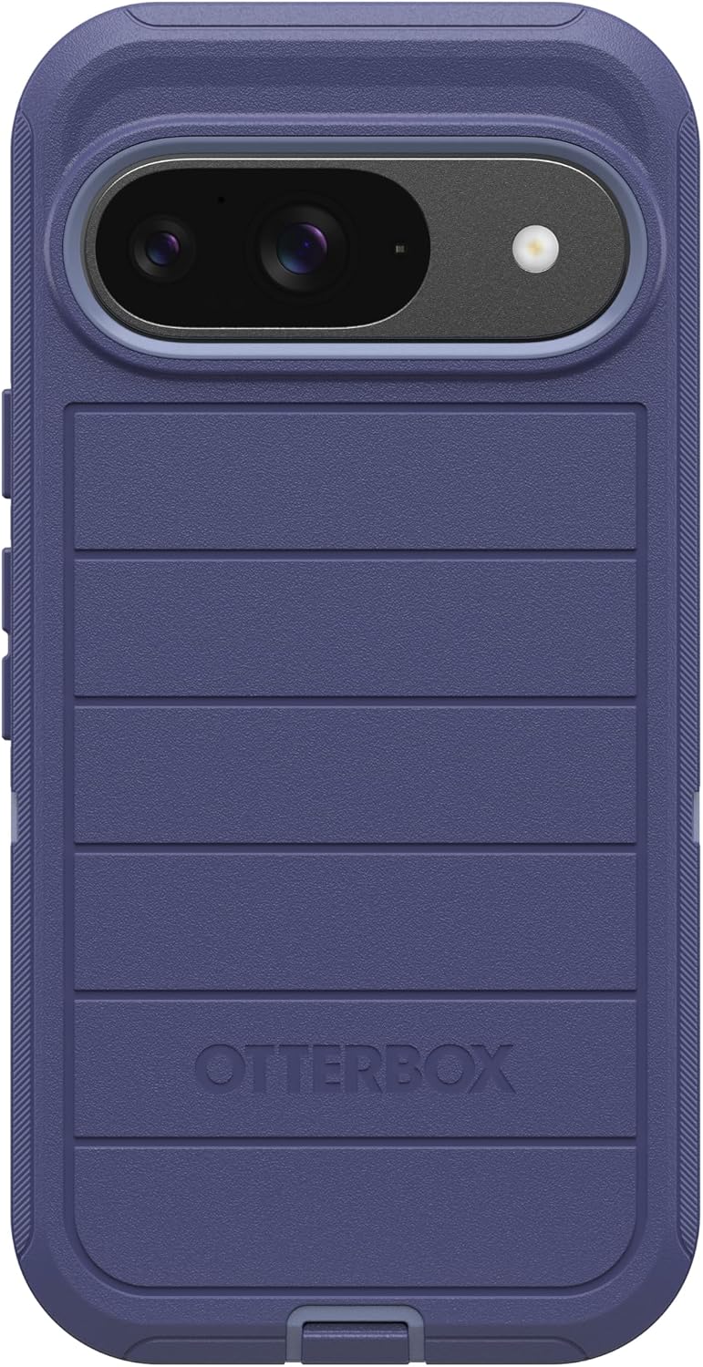 Back. OtterBox - OtterBox Google Pixel 9 & Pixel 9 Pro (Only) Defender Series Case - Case Only - Rugged & Durable - with Port Protection - Denver Dusk Purple.