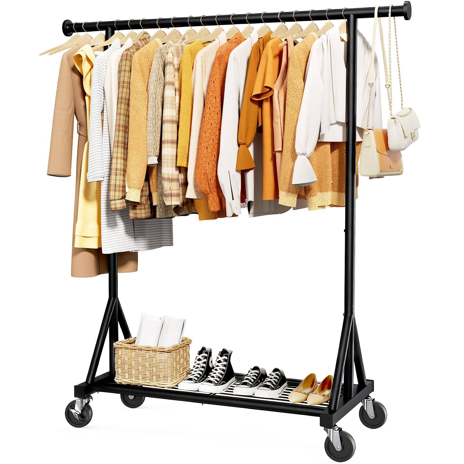 Black 42.5" x 16.5" x 65.9"(1 Rod)