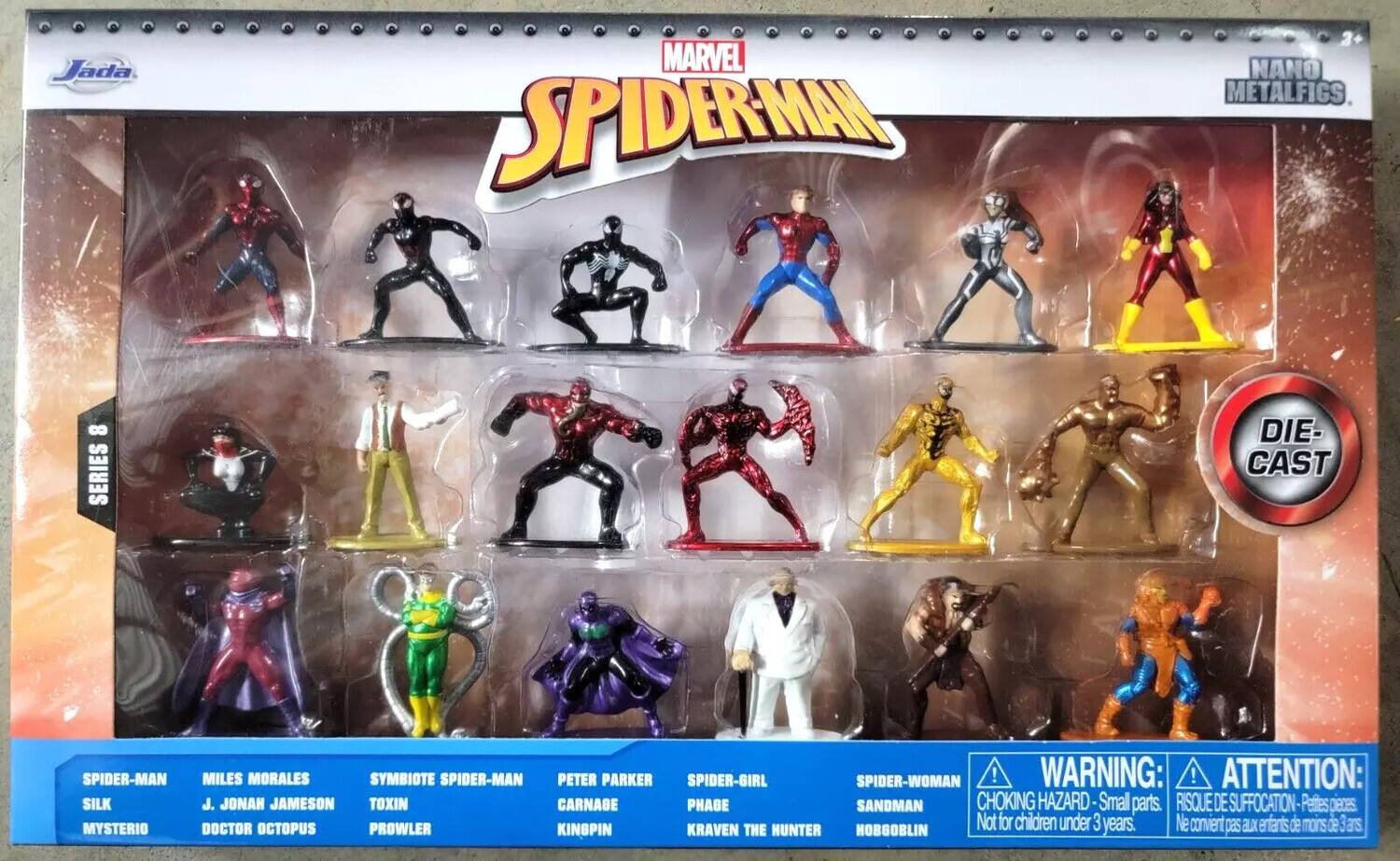 Photos - Action Figures / Transformers Jada Toys - Marvel - Nano MetalFigs - 1.65" Diecast Figure 18-Pack Wave 9 Spider-Man - Collectibles - Multicolor 80131034468 