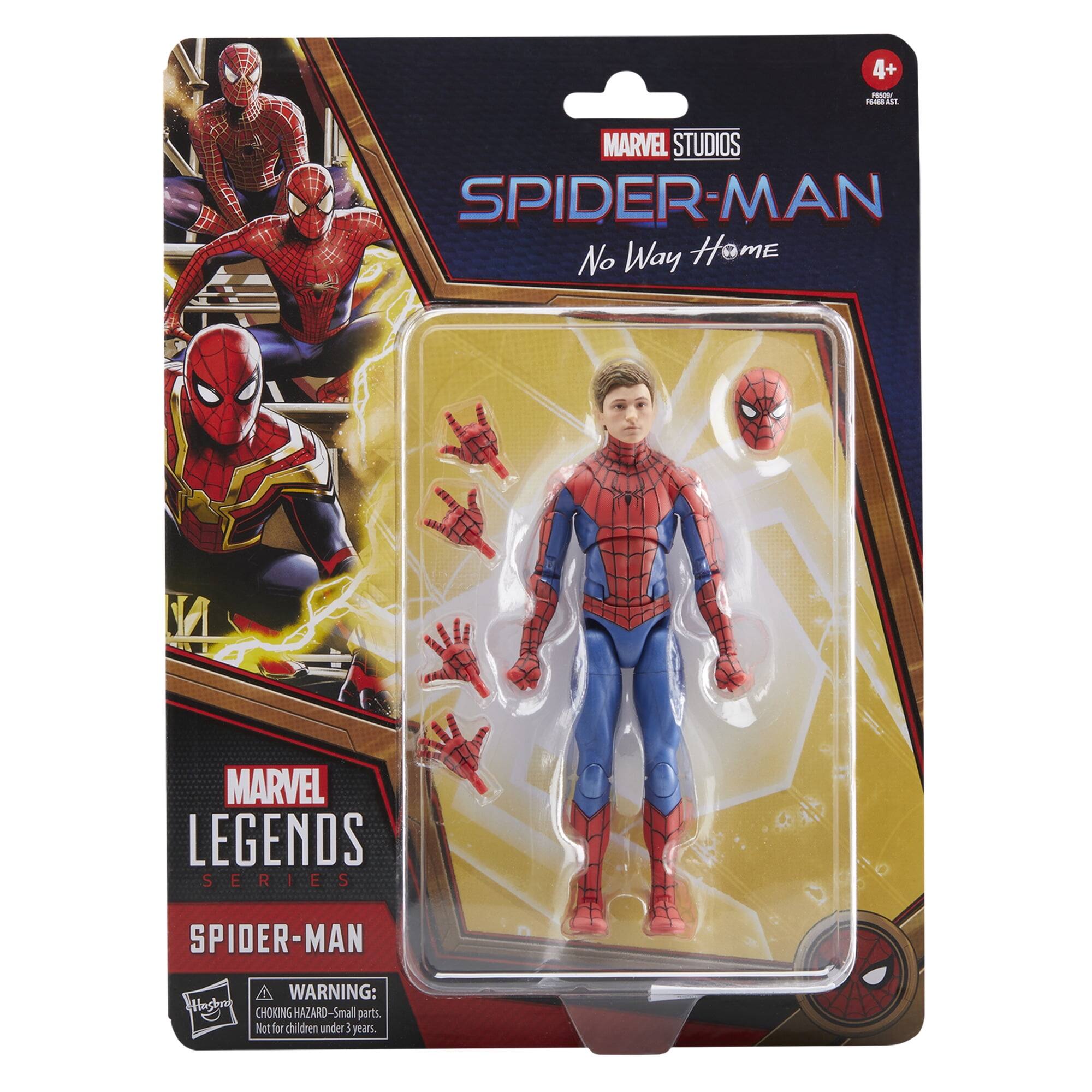 4+  
MARVEL STUDIOS  
SPIDER-MAN  
No Way Home  

MARVEL LEGENDS SERIES  
SPIDER-MAN  

WARNING: CHOKING HAZARD - Small parts. Not for children under 3 years.