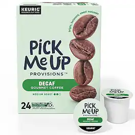 Pick Me Up Provisions™ - Decaf Coffee Keurig® K-Cup® Pods, Medium Roast, 24/Box (PM62435)