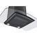 Angle. Winflo - Winflo 30 inch Convertible 300 CFM Black Steel Wall Mount Range Hood - Black.