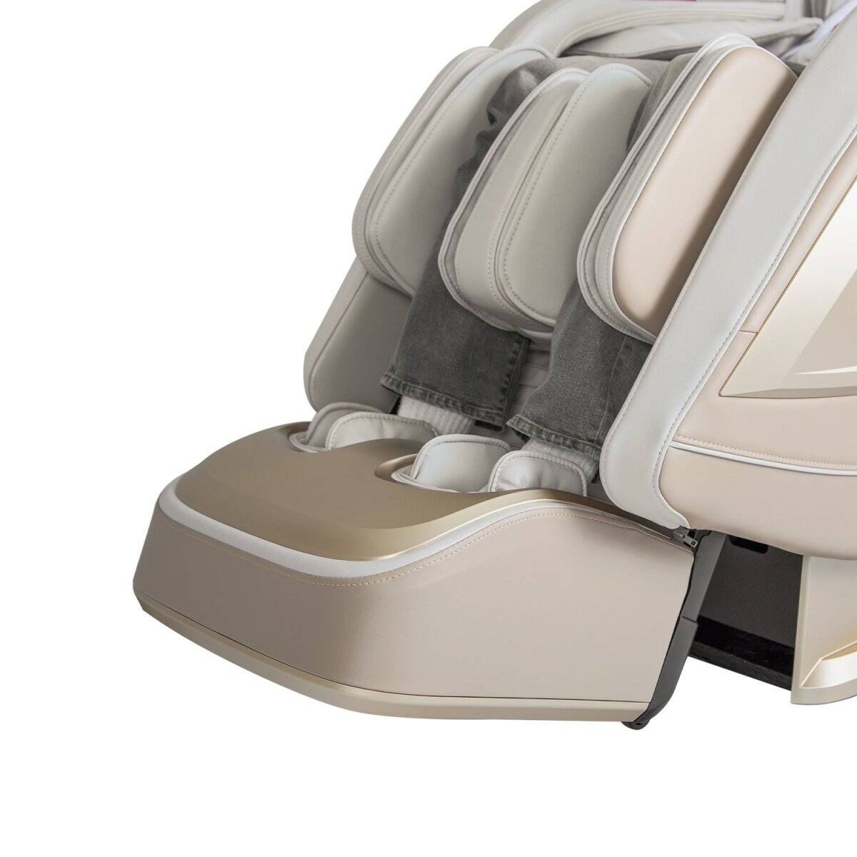 Angle. Osaki - Titan - 8500 Max 4D Zero Gravity Massage Chair with Dual Rail System - Taupe.