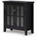 Angle. Simpli Home - Artisan Low Storage Cabinet - Black.