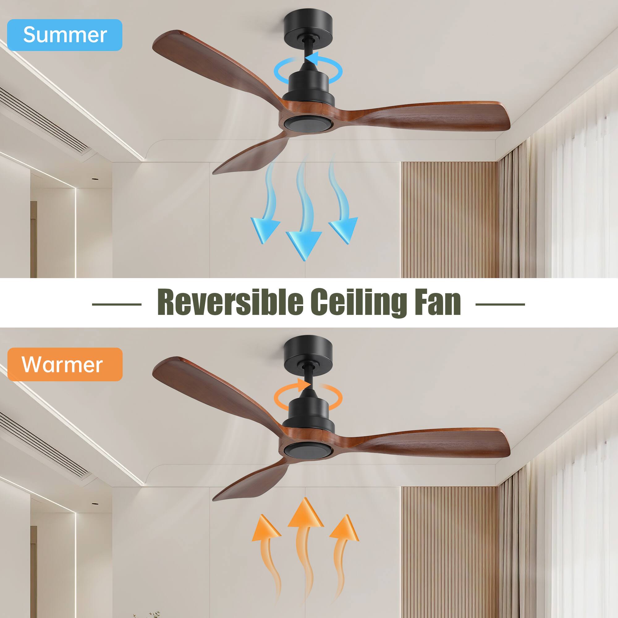 Summer  
Reversible Ceiling Fan  
Warmer