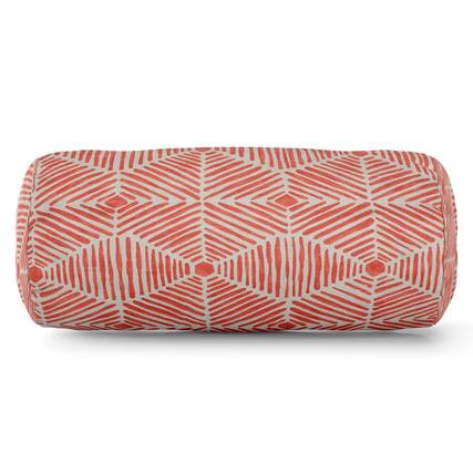 Front. Majestic Home - Bolster Pillow Charlie Salmon - Pink.