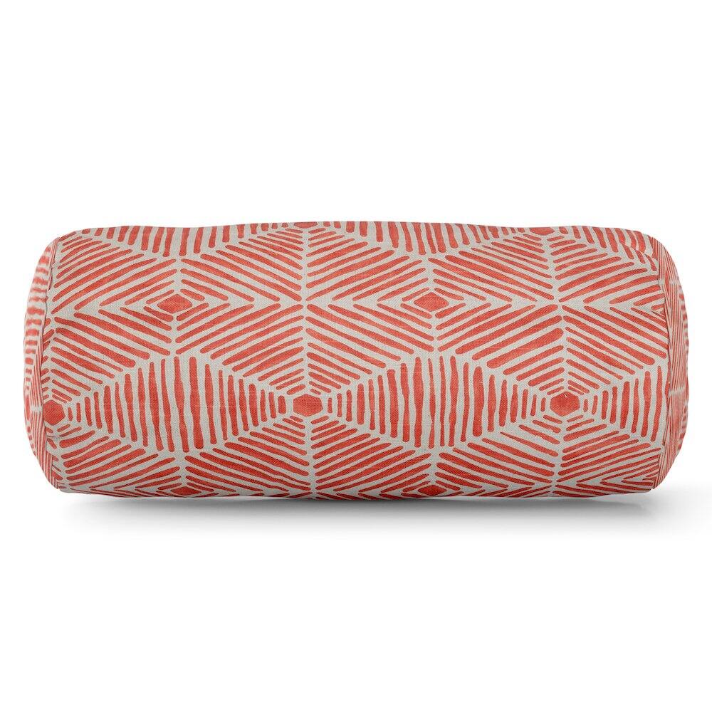 Front. Majestic Home - Bolster Pillow Charlie Salmon - Pink.