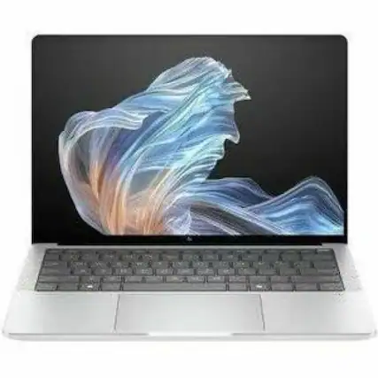 Front. HP - HP EliteBook X G1a 14 inch Notebook Next Gen AI PC Wolf Pro Security Edition - 2.8K - 2880 x 1800 - (AMD Ryzen AI 9 HX - Glacier Silver.