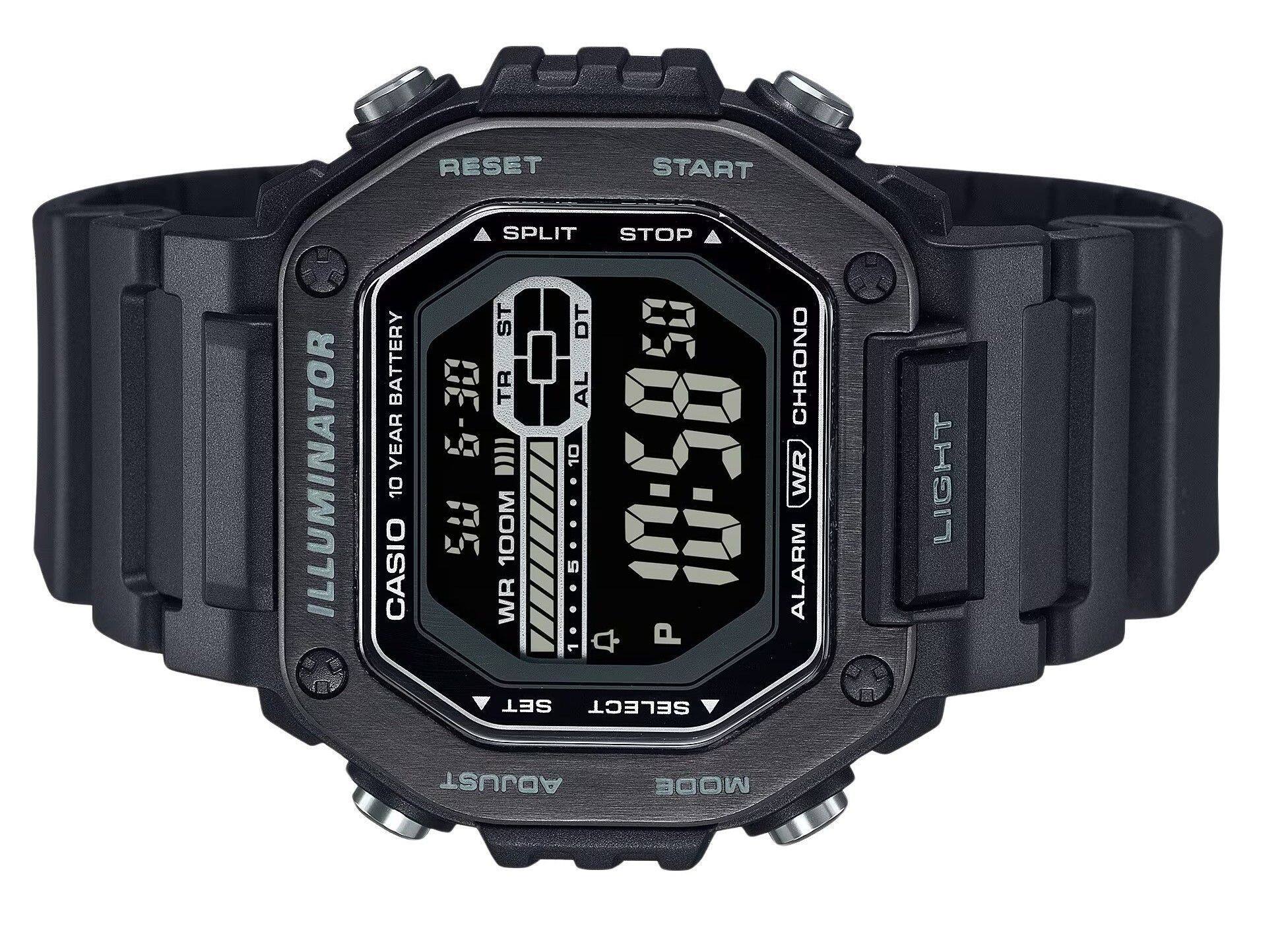 Casio Illuminator Digital Quartz MWD 110HB 1BV Mens Watch Alarm