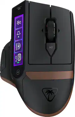 Turtle Beach - Command Series MC7 Advanced Wireless Touchscreen Gaming Mouse - Wireless - Black
