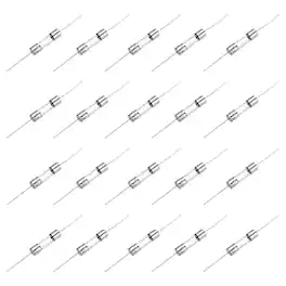 Unique Bargains - 20pcs Glass Tube Fuses, Axial-with Lead Wire 5x20mm 5A 250V for Replacing or Repairing Many Home Electronics (F5A)