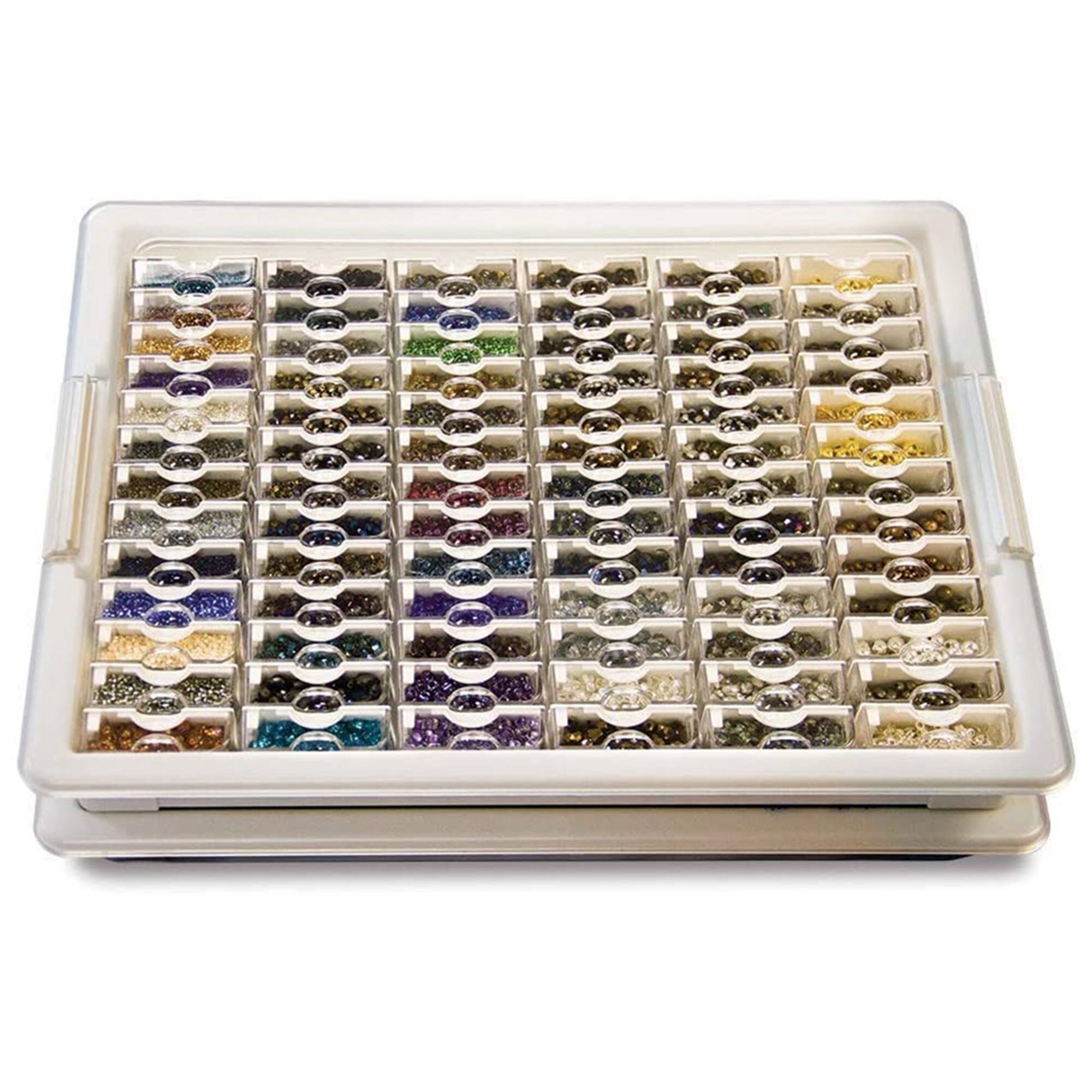 Alt View 7. Bead Storage Solutions - Elizabeth Ward Bead Storage Solutions 82 Pc Tiny Supplies Organizer, 8 Pack - clear.