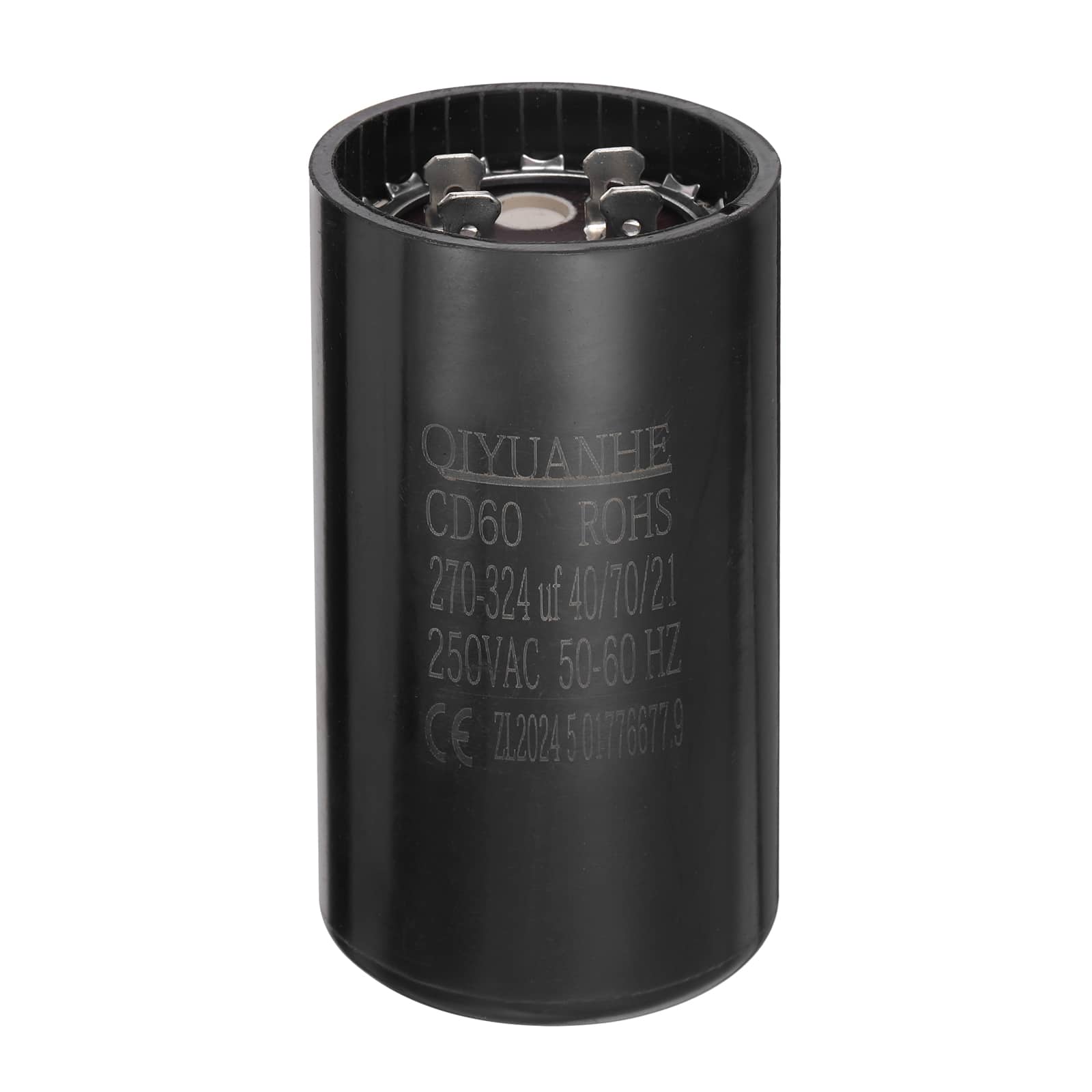 Unique Bargains - CD60 Motor Run Capacitor, 270-324uF MFD AC250V, 50-60Hz, for Electric Motor, 46x86mm - Black price history on PriceWatchPro