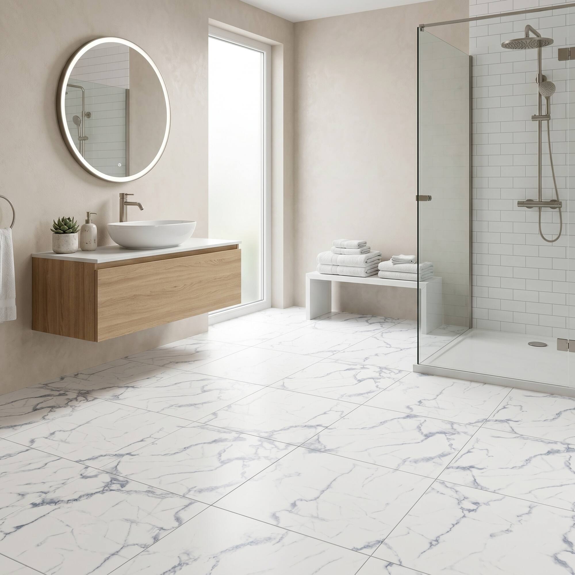 Alt View 3. Boyel Living - 1-Pack 24-in x 24-in Natural Peel and Stick PVC Wall Panel - Natural.