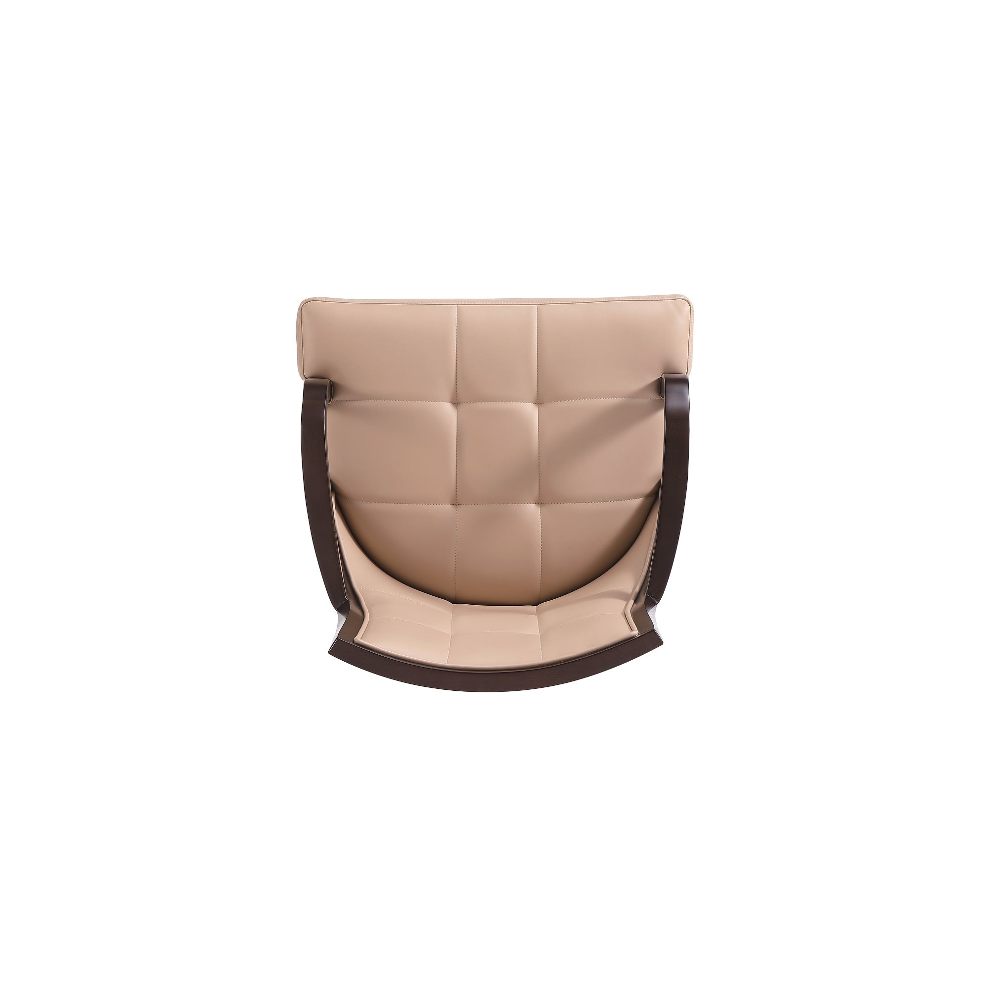 Alt View 4. Manhattan Comfort - Fifth Avenue Traditional Wood Upholstered Dining Chair - Tan.