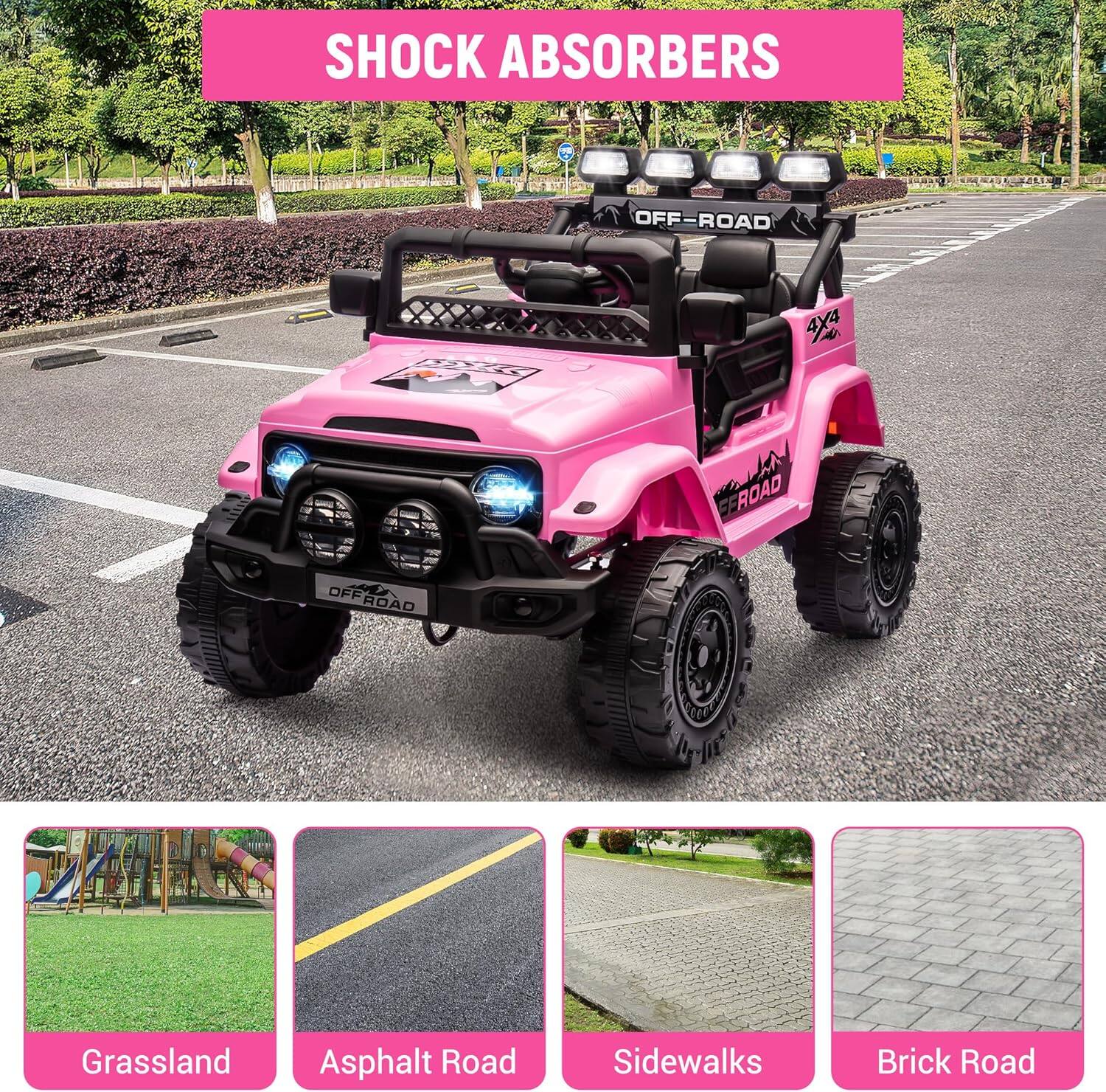 SHOCK ABSORBERS

OFF-ROAD

4X4

Grassland
Asphalt Road
Sidewalks
Brick Road