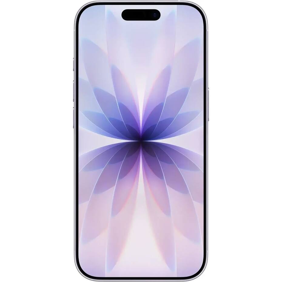 Angle. Apple - iPhone 17 256GB 6.3" 5G Fully Unlocked, Lavender - Purple.