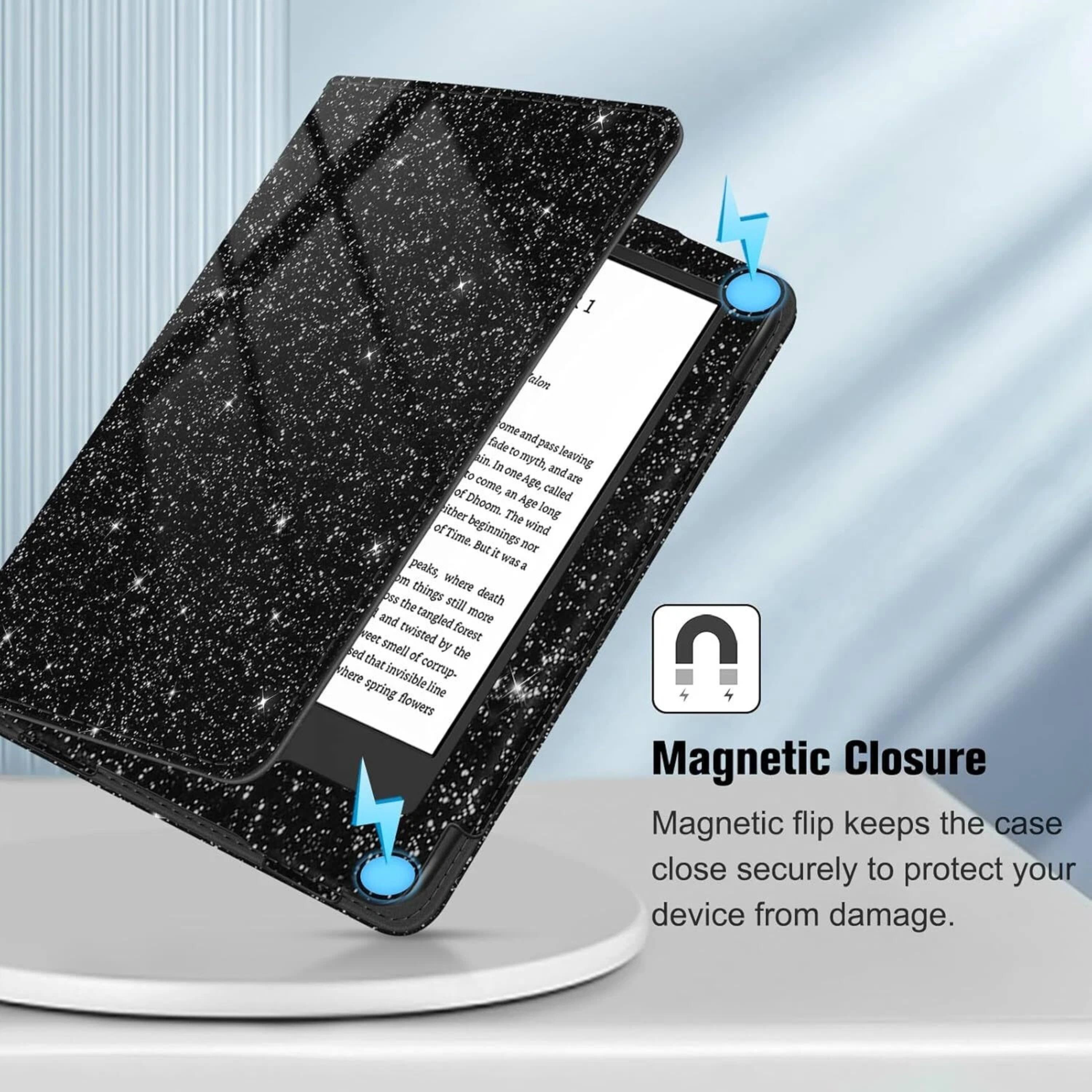 In one myth, an age called the Age of Dhoom, the beginning of Time, was a place where death and twisted forest sed by the smell of invisible corruption. The wind was a tangled line of spring flowers.

Magnetic Closure
Magnetic flip keeps the case close securely to protect your device from damage.